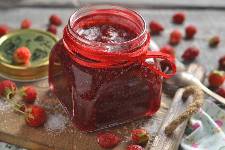 Confiture de fraises des bois