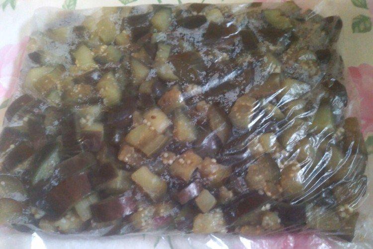 Aubergines surgelées pour l'hiver