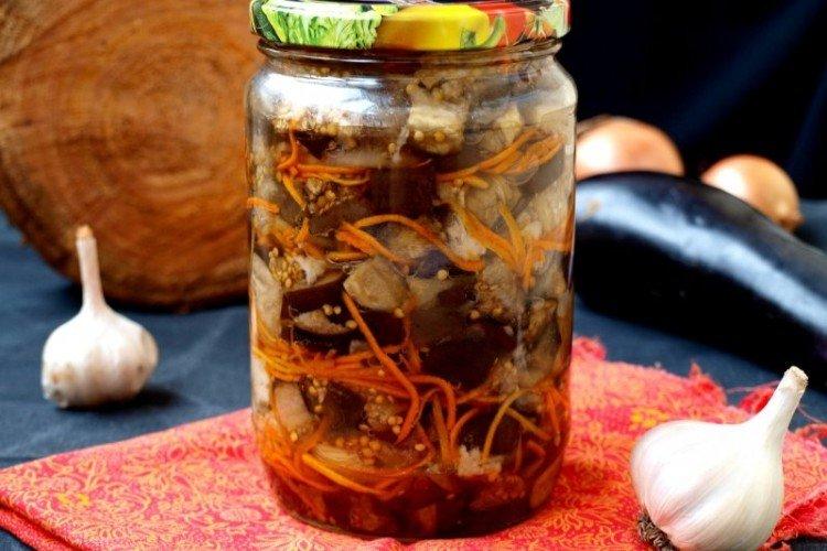 Aubergine aux carottes pour l'hiver