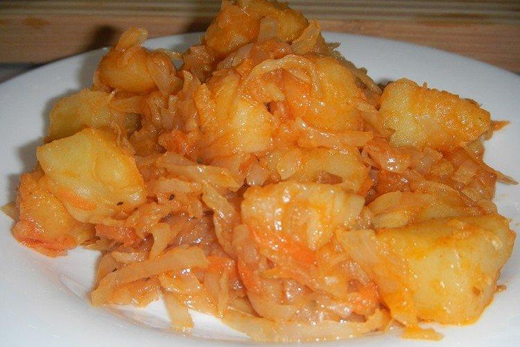 Sauté de légumes au chou