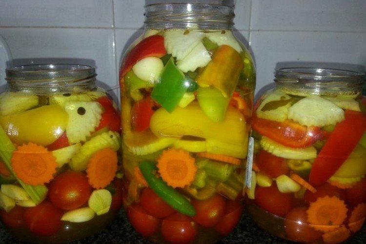 Courge aux légumes pour l'hiver