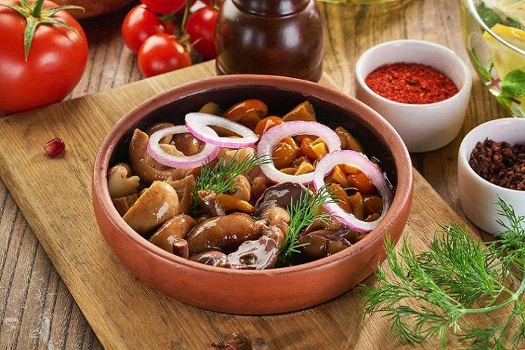 Champignons marinés à la sauce soja