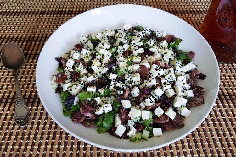 Salade de fetax et haricots