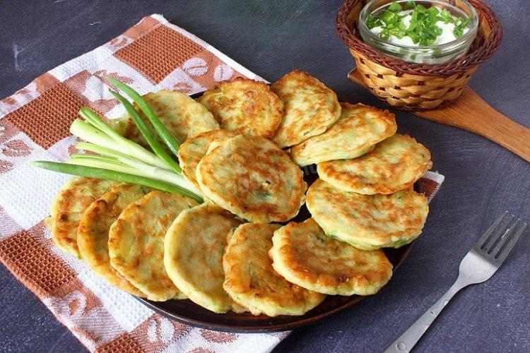 Crêpes de courgettes au kéfir