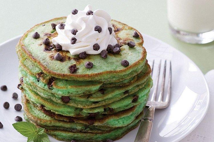 Crêpes à la menthe au miel