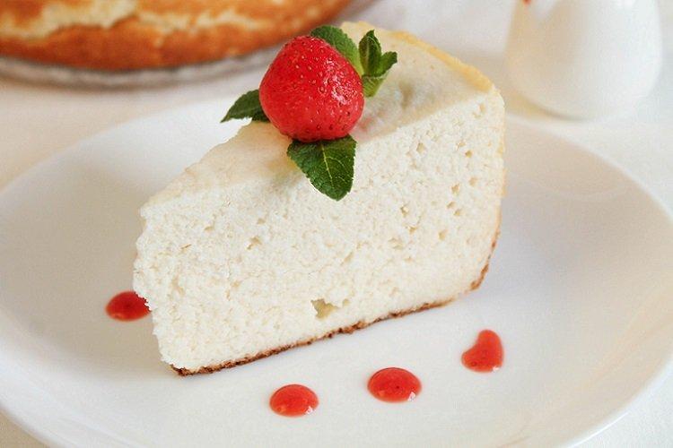 Casserole aérée de fromage cottage