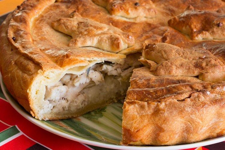 Tarte au poisson sur kéfir