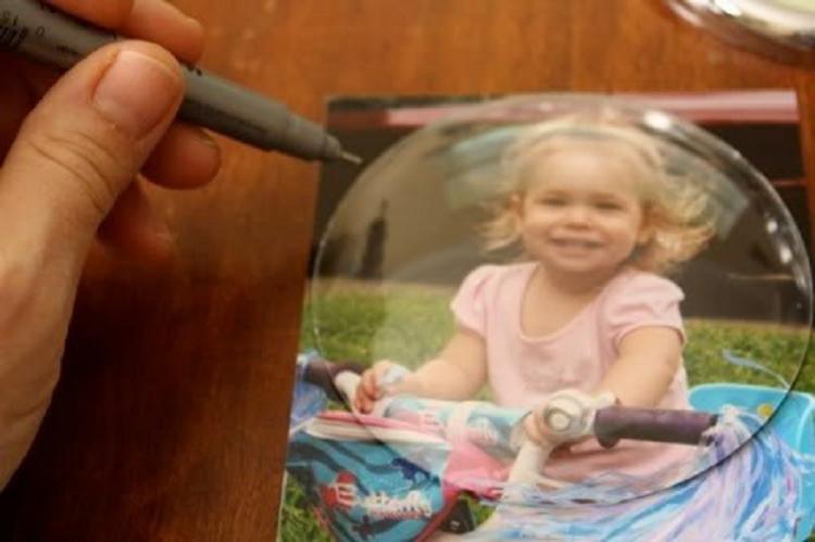 Cadre photo rétro bricolage à partir d'un réveil