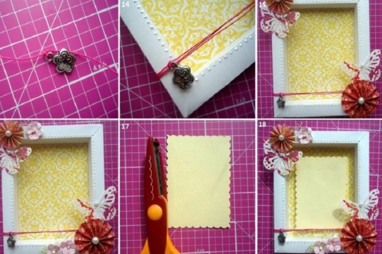 Cadre photo élégant à faire soi-même en papier