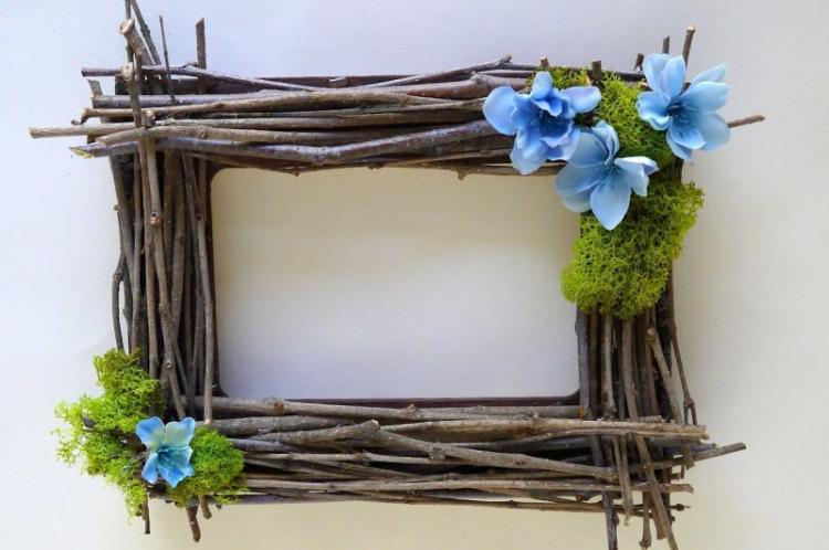 Cadre photo bricolage à partir de branches