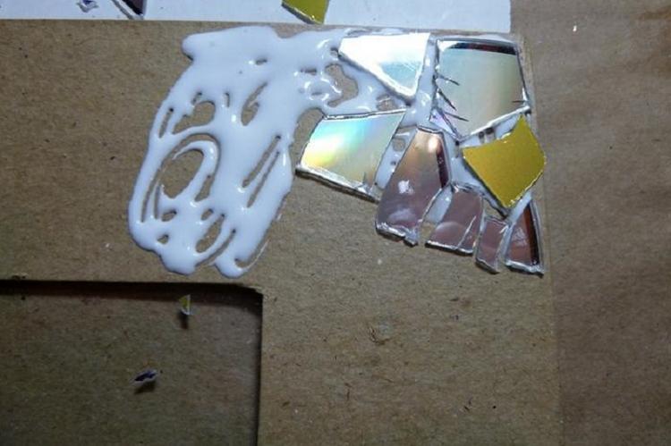 Cadre photo mosaïque bricolage