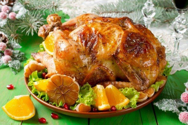 Poulet aux oranges - Plats chauds sur les recettes de table de fête