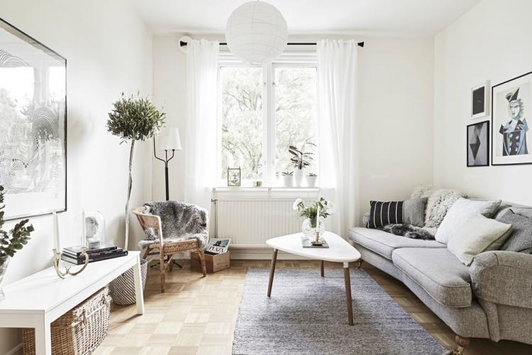 Style scandinave dans le salon à Khrouchtchev - Interior Design