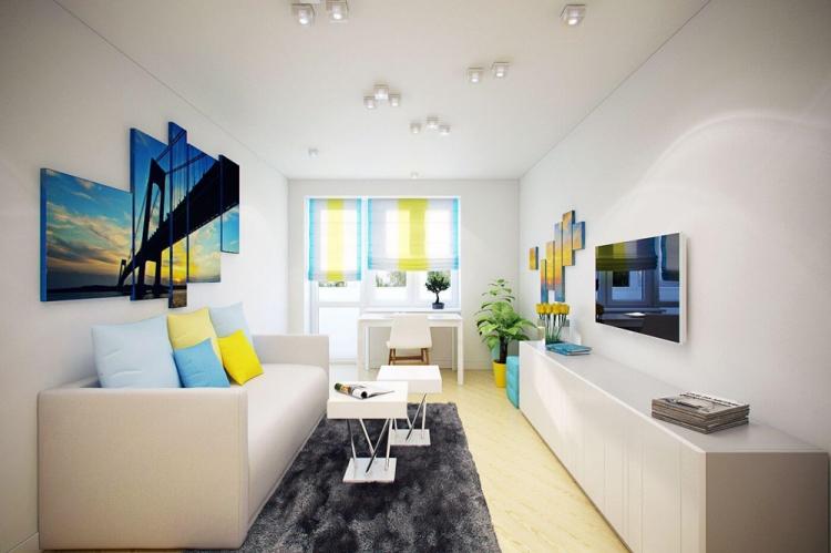 Design d'intérieur de salon à Khrouchtchev - photos de vrais intérieurs