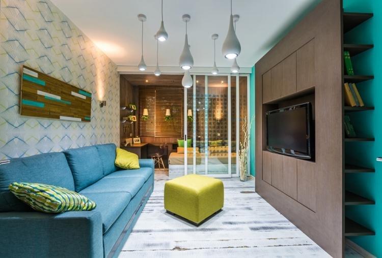 Lustre et lampes - Design de salon minimaliste