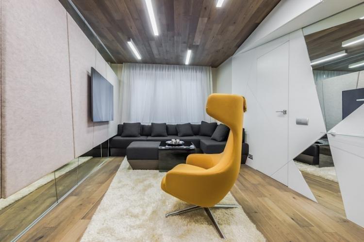 Design d'intérieur de salon dans le style du minimalisme - photo