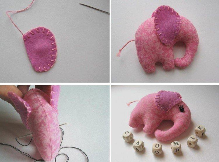 Éléphant - pelote à épingles à faire soi-même