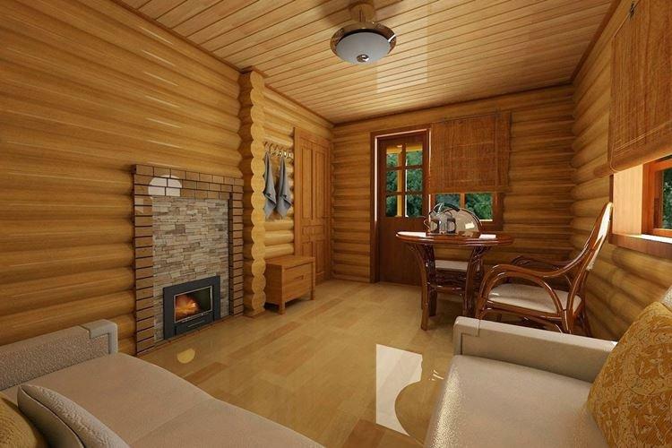 Salle de repos - Intérieur bain et sauna