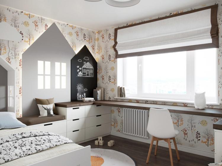 Intérieur de chambre d'enfant Ma maison