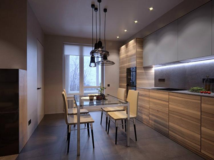 L'intérieur de l'appartement est de 50 m².