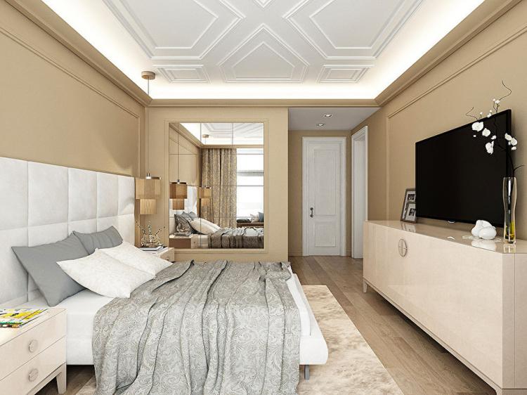 L'intérieur de l'appartement est de 97 m².