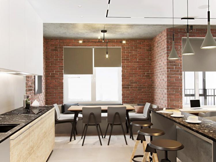 Intérieur d'appartement pour un jeune homme