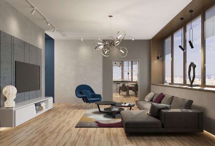 Intérieur d'appartement pour une jeune famille