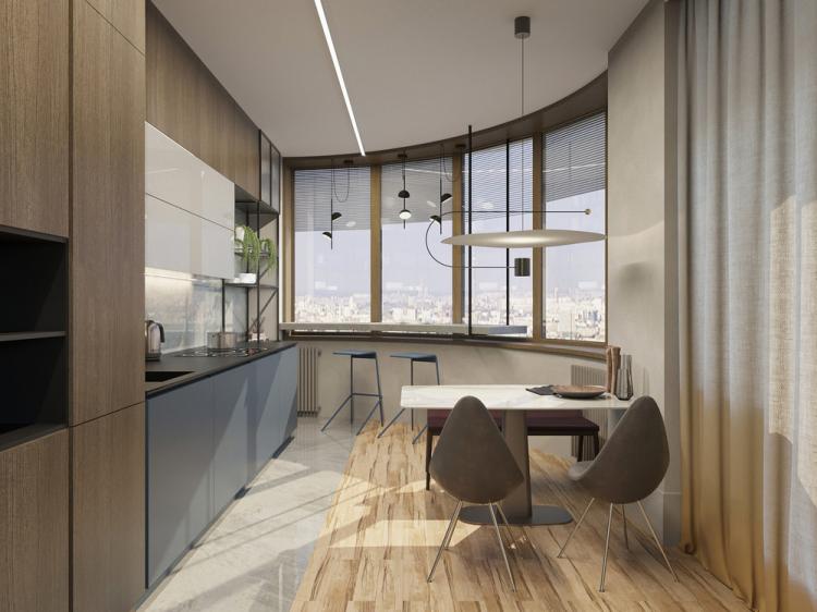 Intérieur d'appartement pour une jeune famille