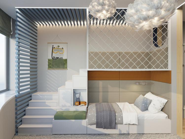 Intérieur d'appartement pour une jeune famille