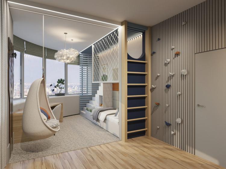 Intérieur d'appartement pour une jeune famille