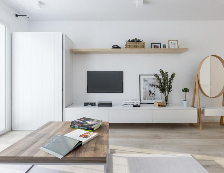 Intérieur d'un studio 40 m2