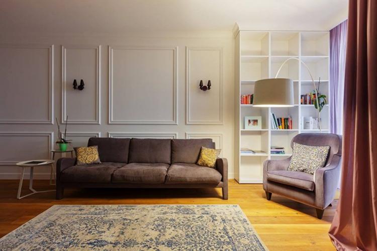 L'intérieur de l'appartement dans le style des classiques américains