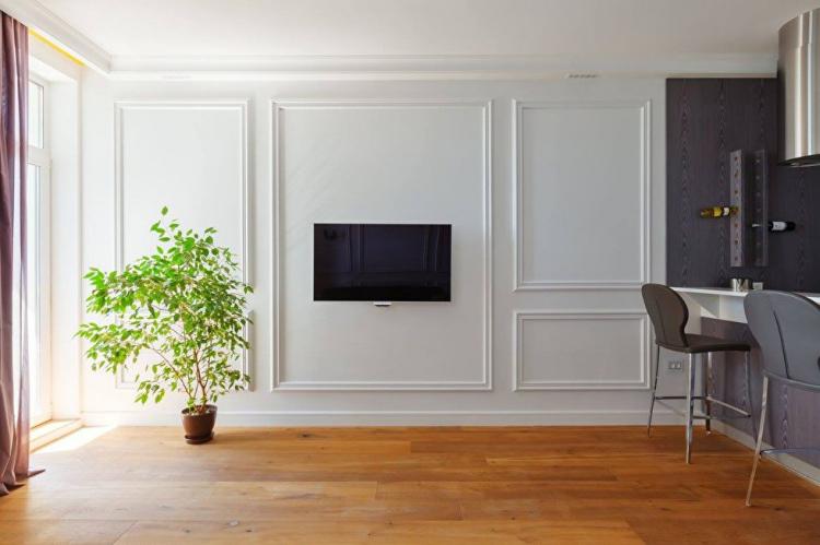 L'intérieur de l'appartement dans le style des classiques américains