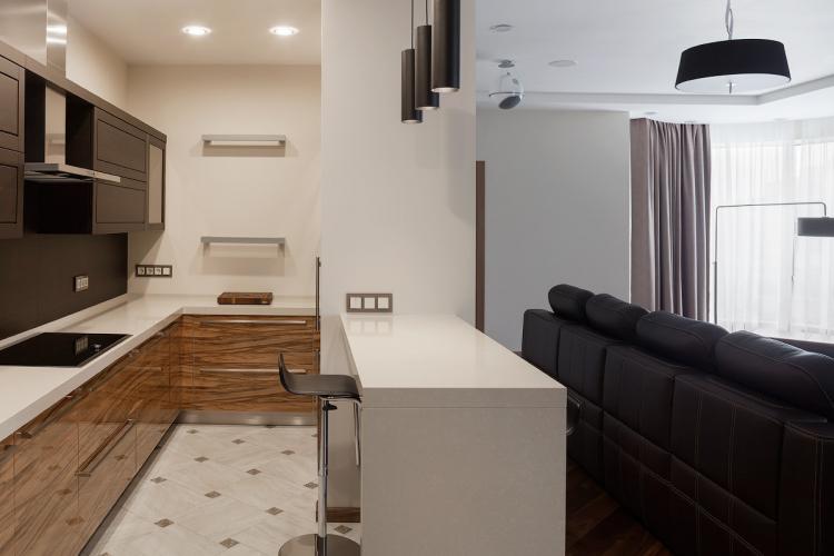 Intérieur d'un appartement dans le complexe résidentiel Mirax Park, Moscou