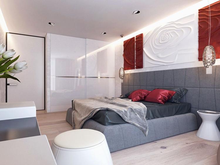 Intérieur d'appartement dans le complexe résidentiel d'Obolon Residences, Kiev