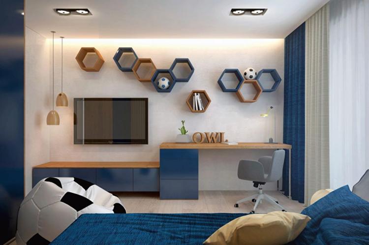 Intérieur d'appartement dans le complexe résidentiel d'Obolon Residences, Kiev