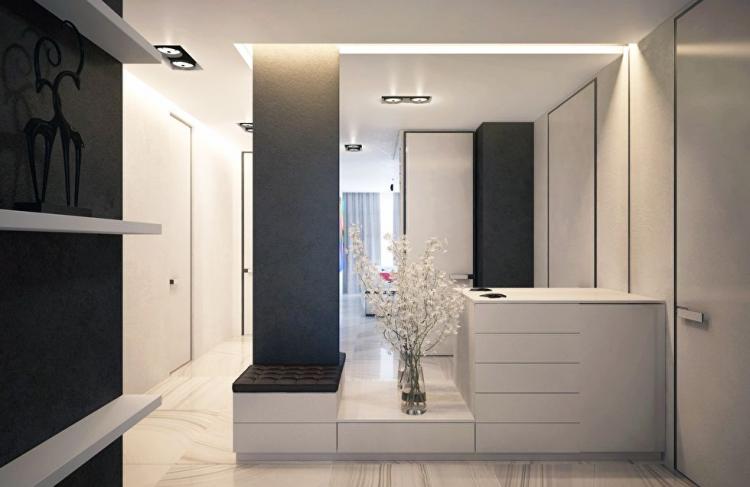 Intérieur d'appartement dans le complexe résidentiel d'Obolon Residences, Kiev