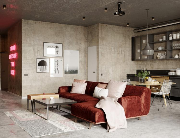 L'intérieur de l'appartement dans le complexe résidentiel Olympic Park