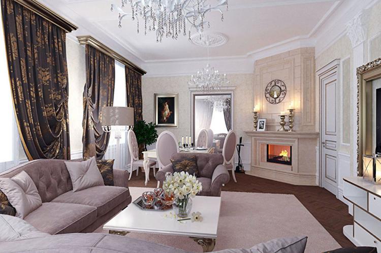 Style italien à l'intérieur de l'appartement