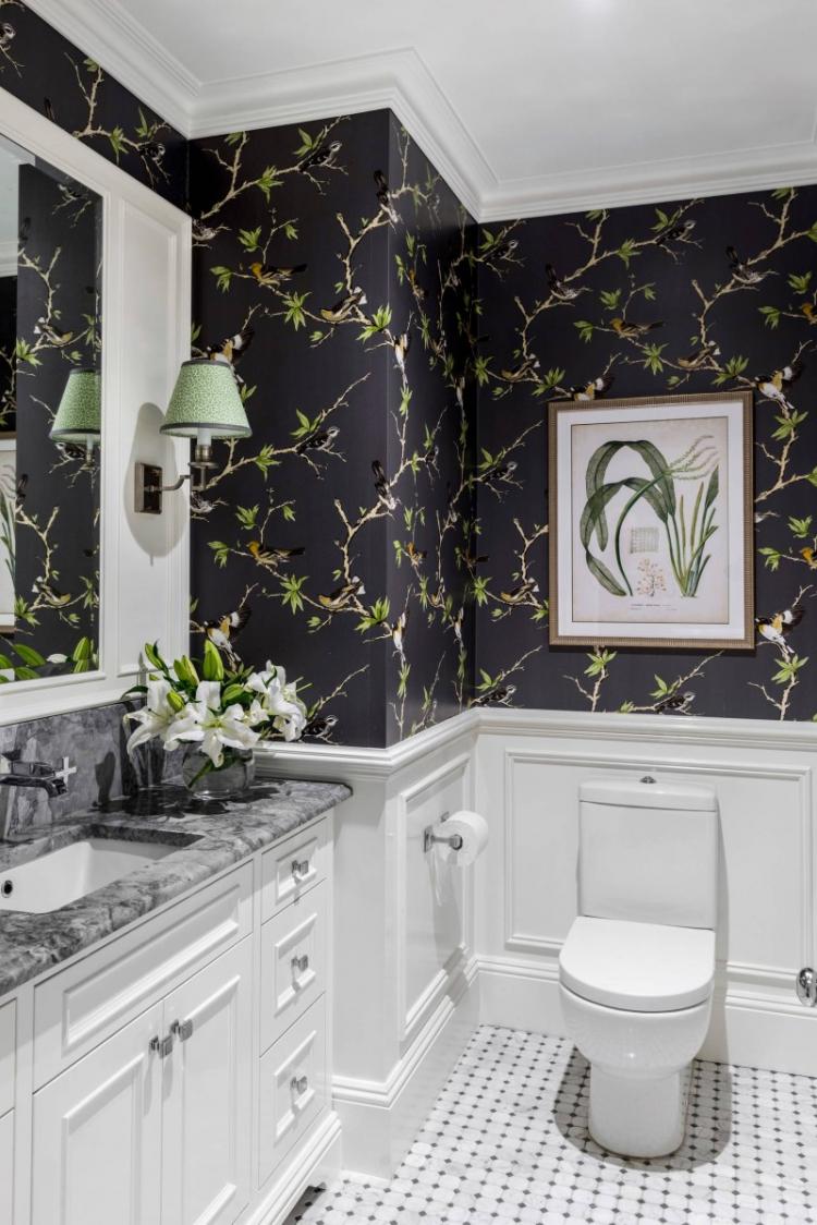 Comment choisir le papier peint pour les meubles de salle de bain