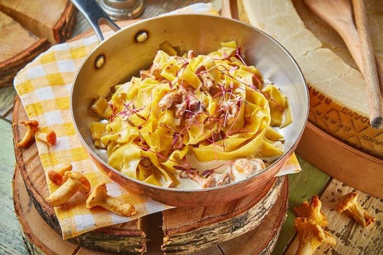 Pâtes aux girolles - Recettes comment cuisiner