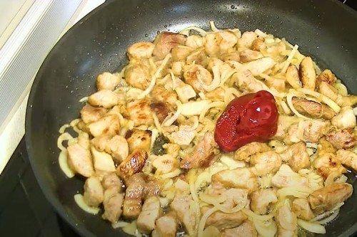 Ragoût de légumes multicolores au porc - recettes étape par étape