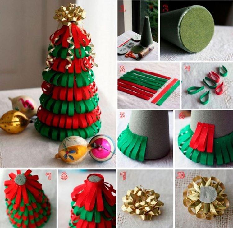 Comment faire un sapin de Noël avec des boucles de papier