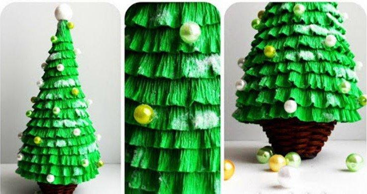 Comment faire un sapin de Noël à partir de ruban ondulé