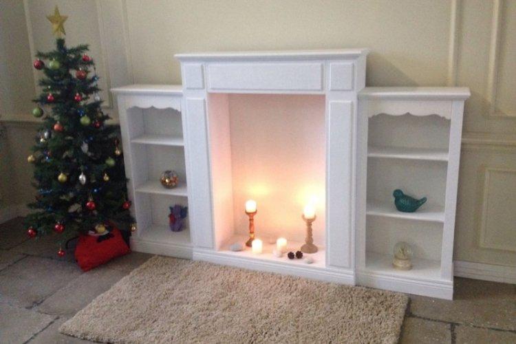 Fausse cheminée à faire soi-même à partir de vieux meubles