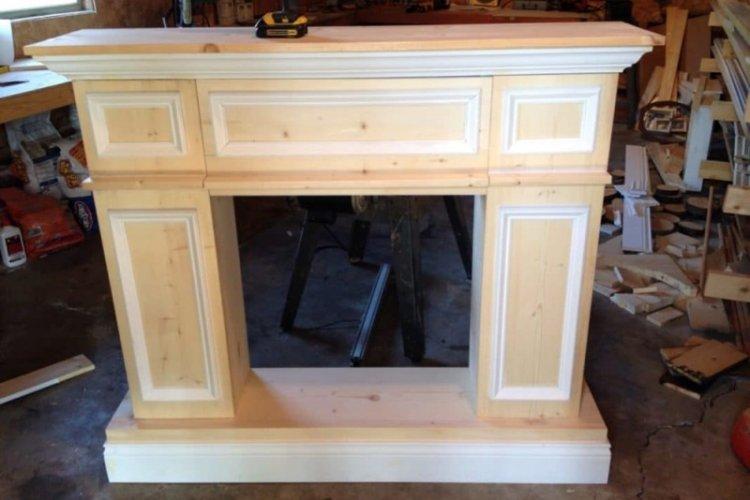 Fausse cheminée à faire soi-même à partir de vieux meubles