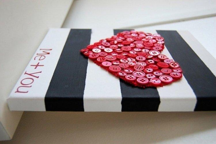 Peintures de boutons de bricolage