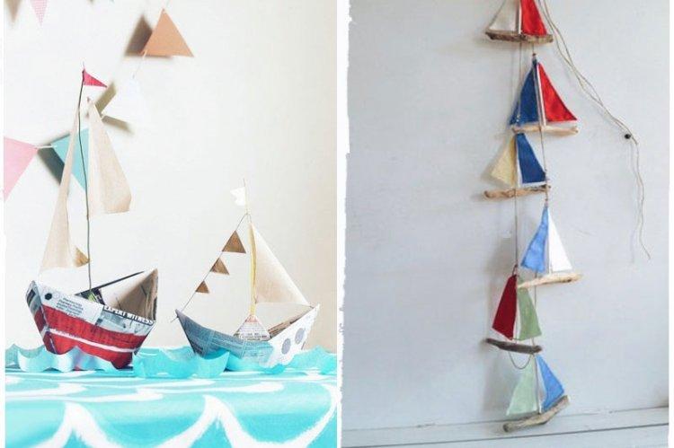 Comment décorer un bateau en papier de vos propres mains