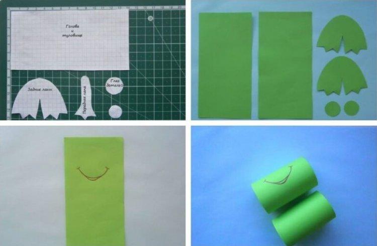 Grenouille volumétrique pour enfants - Comment faire une grenouille en papier