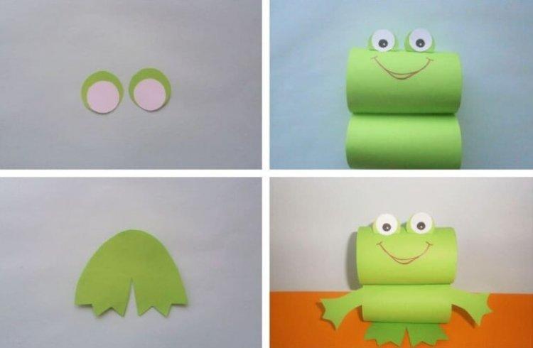 Grenouille volumétrique pour enfants - Comment faire une grenouille en papier